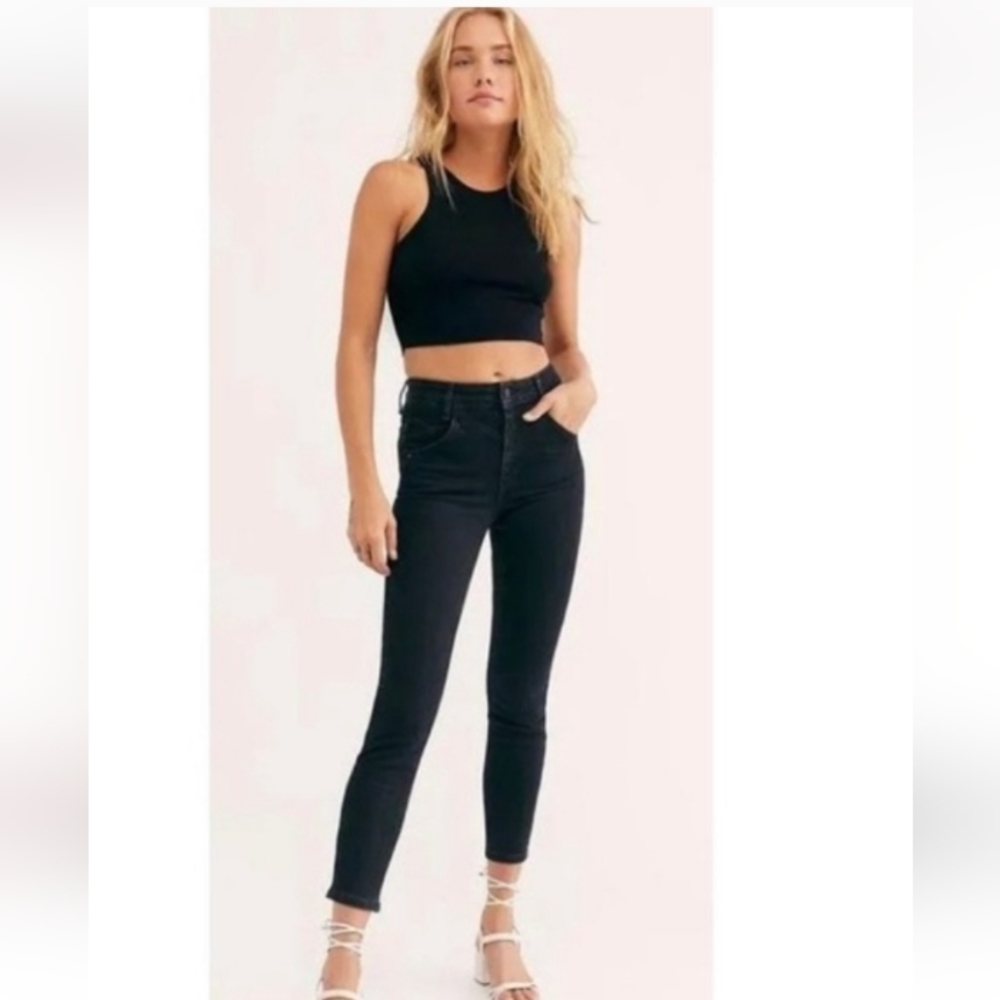 Free People dark denim jeans - Picture 3 of 10